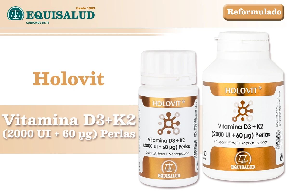 Ahora Holovit Vitamina D3 K2 En Perlas Equisalud