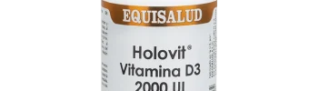 Holovit vitamina D3 2000 UI bote de 50 cápsulas de la línea Holovit, producto de Laboratorios Equisalud