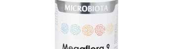 Microbiota Megaflora 9 bote de 60 cápsulas de la línea Microbiota, producto de Laboratorios Equisalud