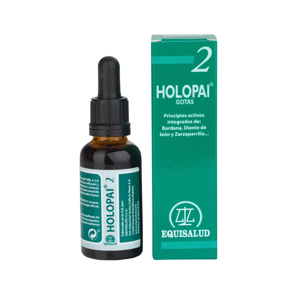 Holopai 2 envase de 31 mililitros de la línea Holopai, producto de Laboratorios Equisalud