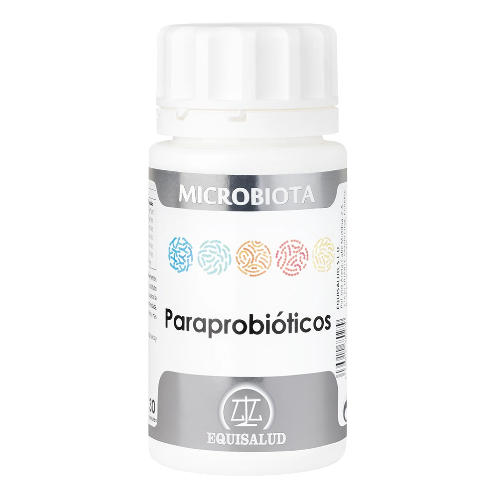 Microbiota Paraprobioticos bote de 50 cápsulas de producto de la línea Microbiota. Producto de Laboratorios Equisalud.